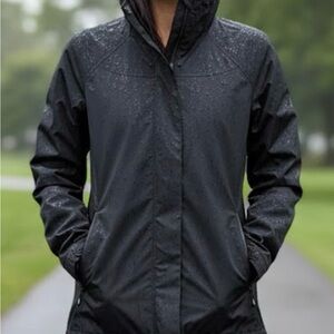 Women's Black lululemon Hooded Rain Jacket
